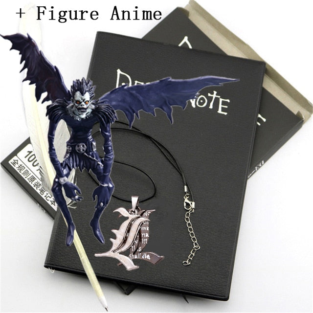 Death Note + Necklace and Ryuk Figure