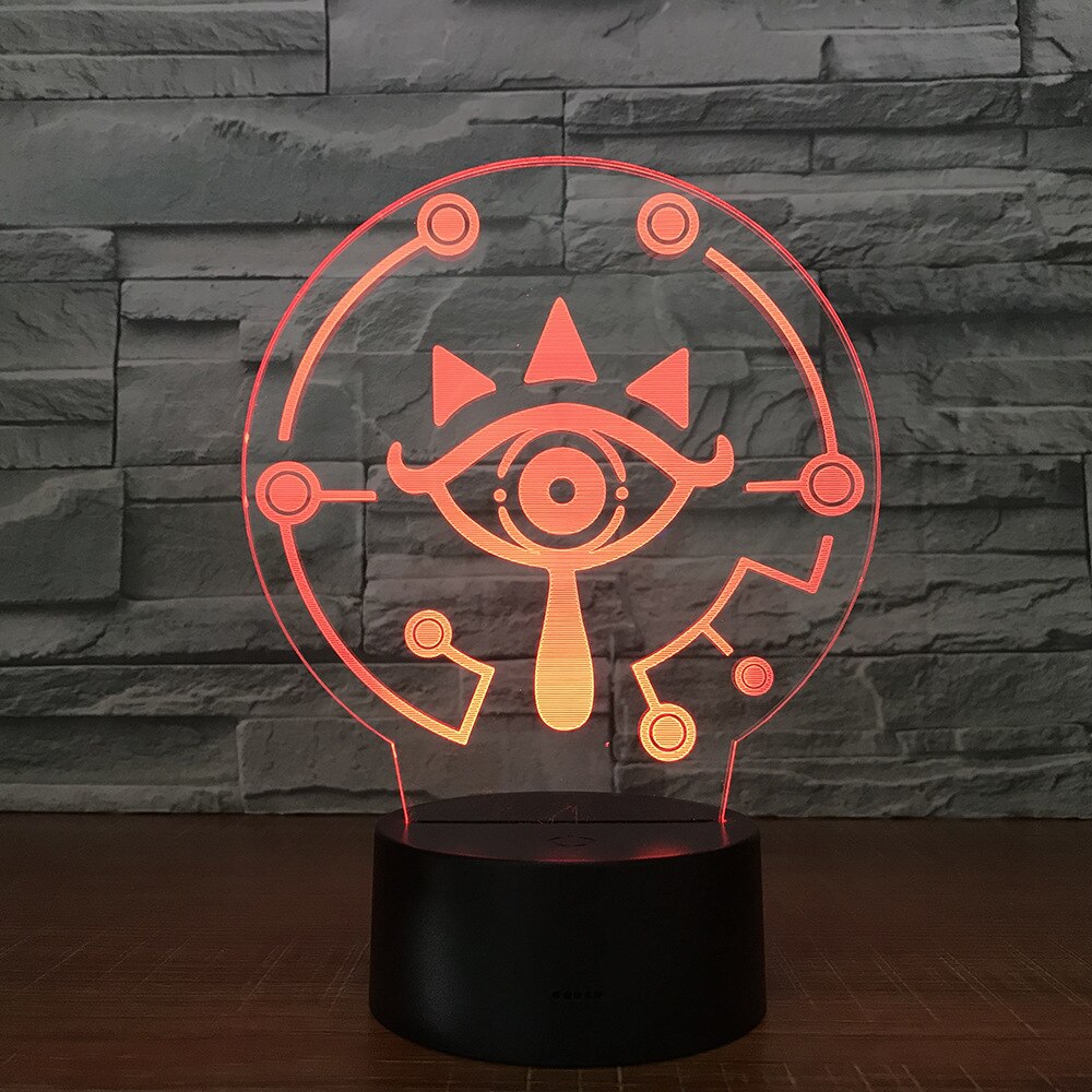 Sheikah symbol LED lamp