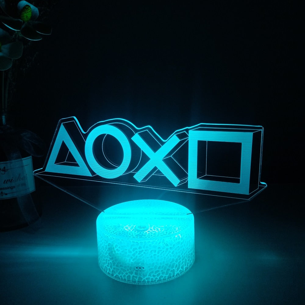 Deko PlayStation Gaming Lampe - Playstation Icons Light