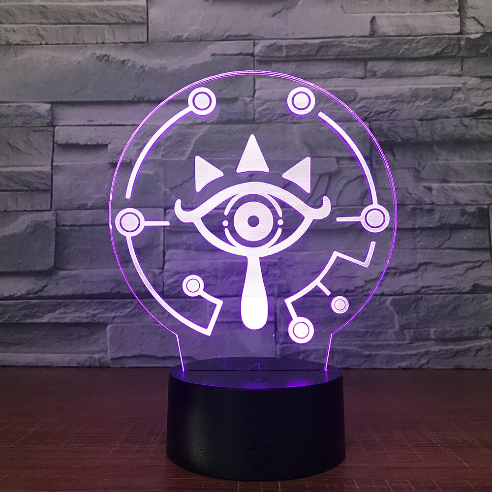 Sheikah symbol LED lamp