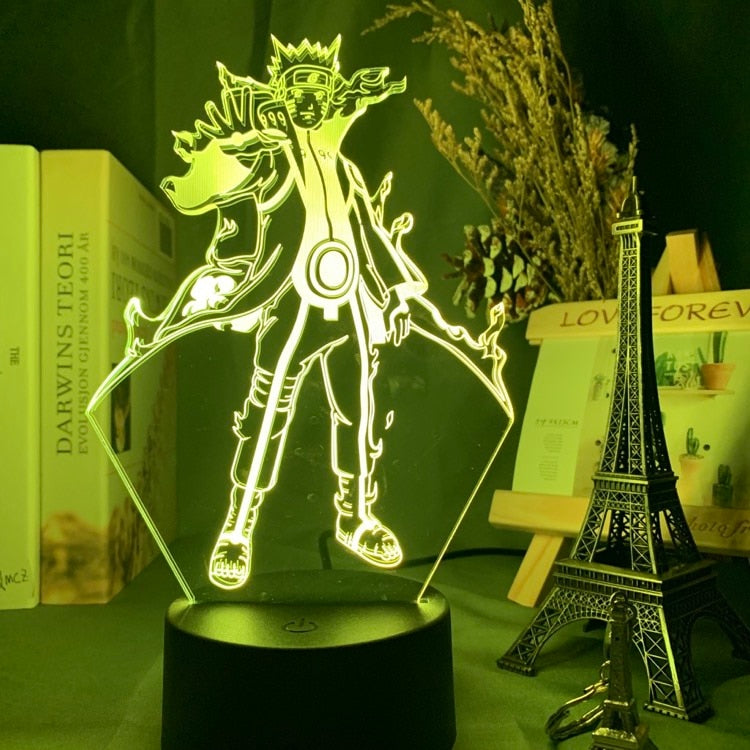 Naruto Bijuu Mode LED Lamp 3D.