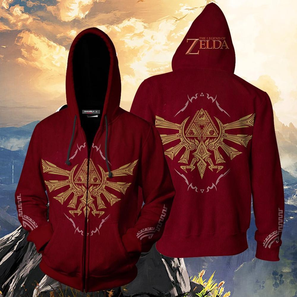 Legend of best sale zelda triforce hoodie