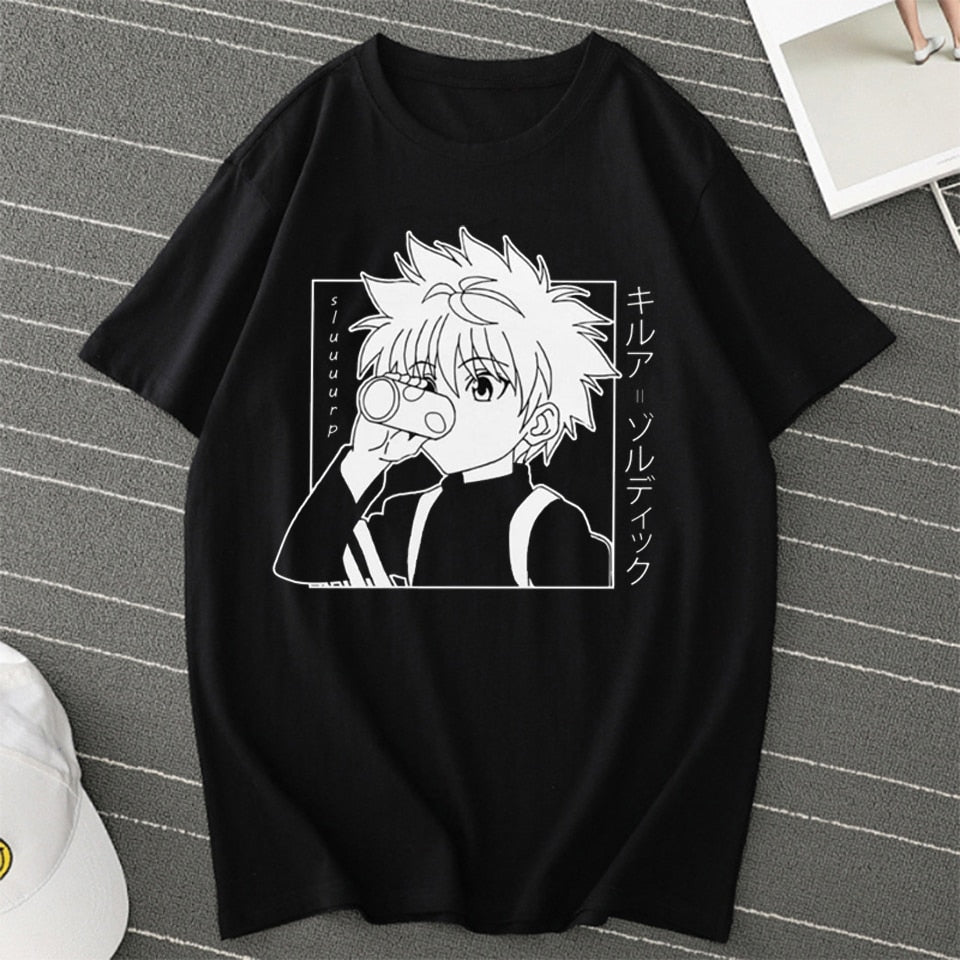 Killua with Soda Shirt.