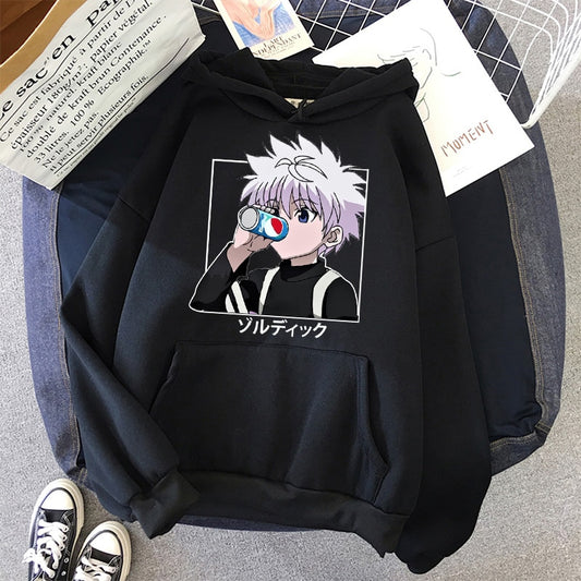 Толстовка Killua с капюшоном цвета соды