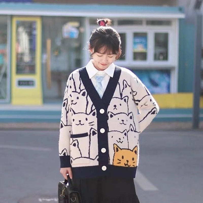 Harajuku Cat Sweater