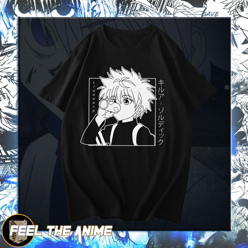 Killua with Soda Shirt.