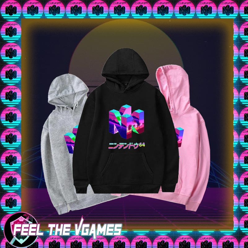 N64 Vaporwave Hoodies