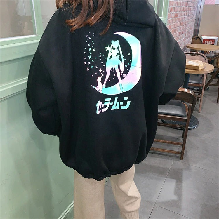 Sailor moon best sale hoodie reflective